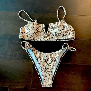 Leopard print bikini